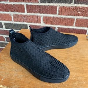 Zara man black mesh shoes